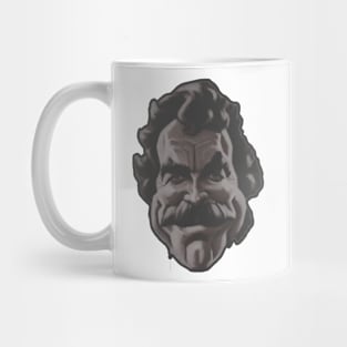 Tom Selleck face cartoon design Mug